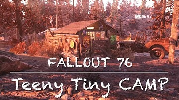 FALLOUT 76 immersive CAMP - Micro Teeny Tiny Build (all-in-one with single foundation)