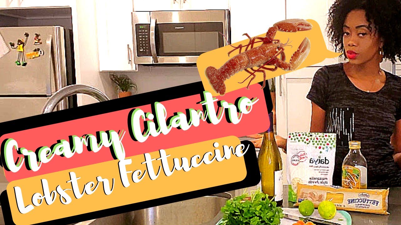 no dairy soup recipes How to Make Non-Dairy Creamy Cilantro Lobster Fettuccine from Scratch