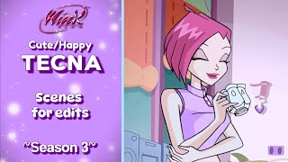 Winx Club | Tecna (S3) Cute/Happy Scenes for edits