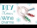 Cute Christmas Tree Charms / DIY Wine Charms or Earrings
