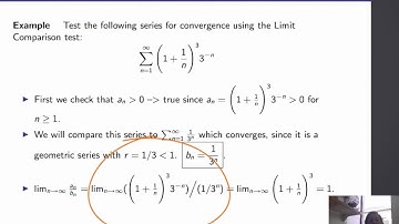 Calculus II, Lecture 22, V9 LimitComparisonTest More Examples