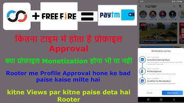 Rooter Monetization Journey | Profile Approval Hoga ya nhi