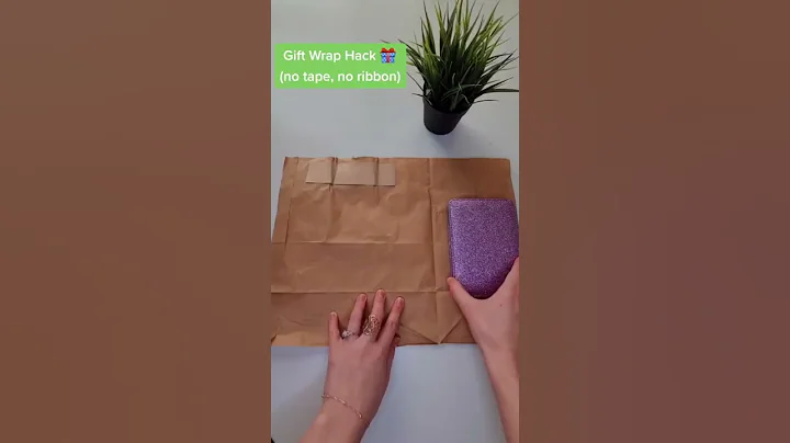 Gift wrap hack (no tape, no ribbon) #anvihan #lifehack