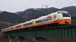 JRE653系U107編成 2012M 特急いなほ12号 新潟行き JR羽越本線 間島～村上 区間