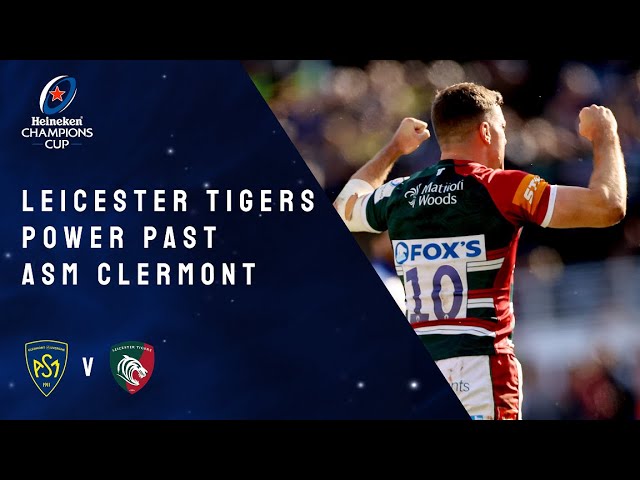 Highlights Asm Clermont Auvergne V Leicester Tigers Round Of 16 Heineken Champions Cup Rugby Youtube