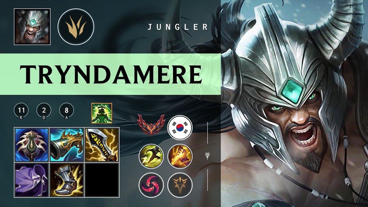 Tryndamere Jungle vs Viego - KR Grandmaster Patch 26.04