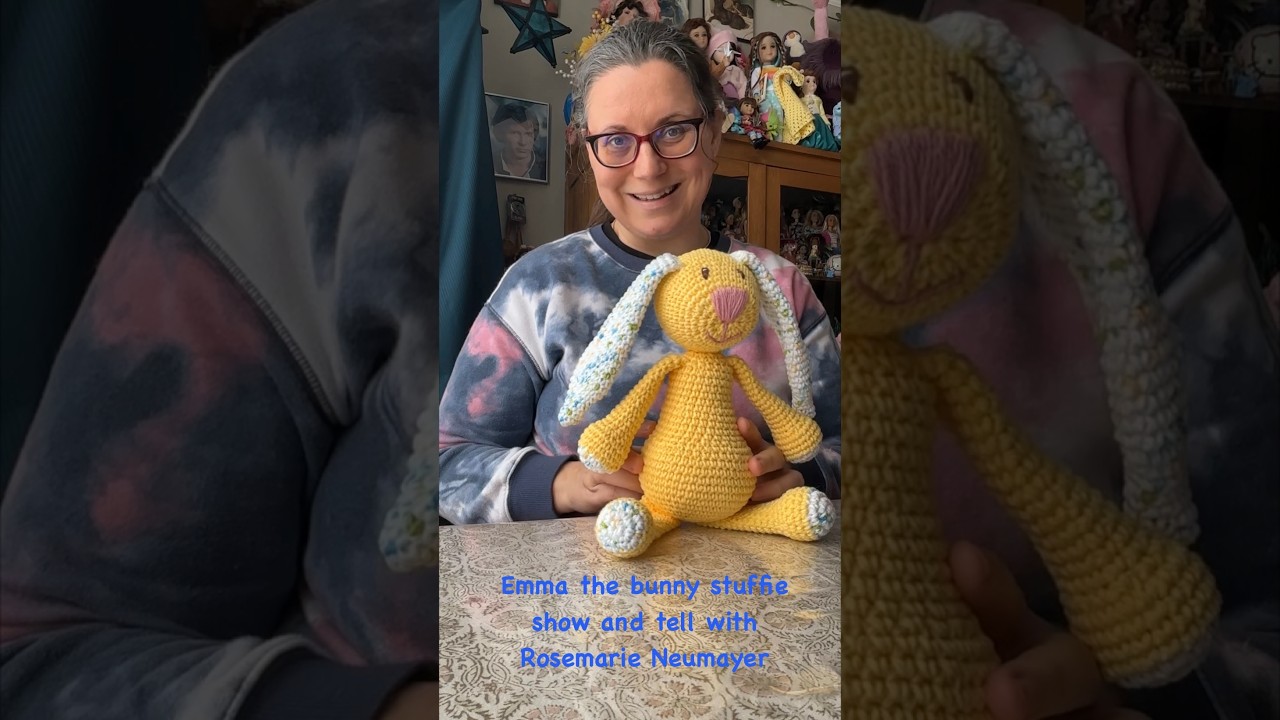 Emma the bunny stuffie show and tell with Rosemarie Neumayer