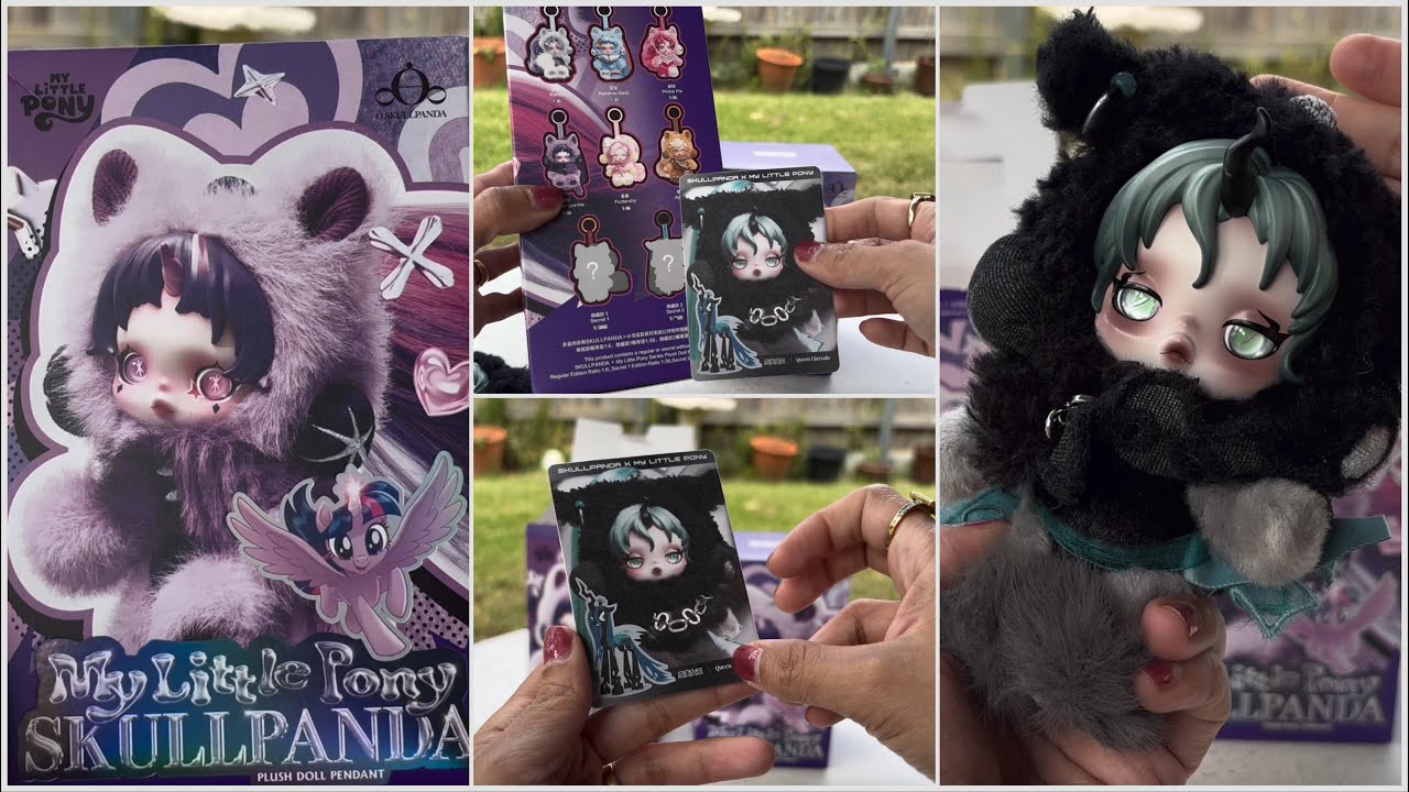 I Got the SUPER SECRET❓😱🌈 SKULLPANDA MY LITTLE PONY Series Blindbox Unboxing Pop Mart 
