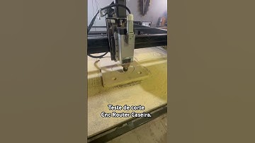Teste de corte na Cnc Router - Caseira #cncrouter #cnc #cncmachining #wood