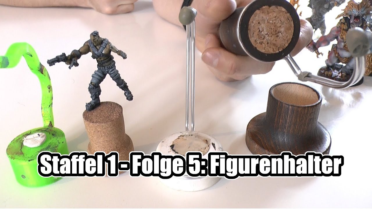 Miniaturen Staffel 1 Folge 5 Figurenhalter Halterung Zum Bemalen Youtube 