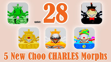 Update 28 | How to get ALL 5 New CHOO CHOO CHARLES Morphs! [ Roblox ]