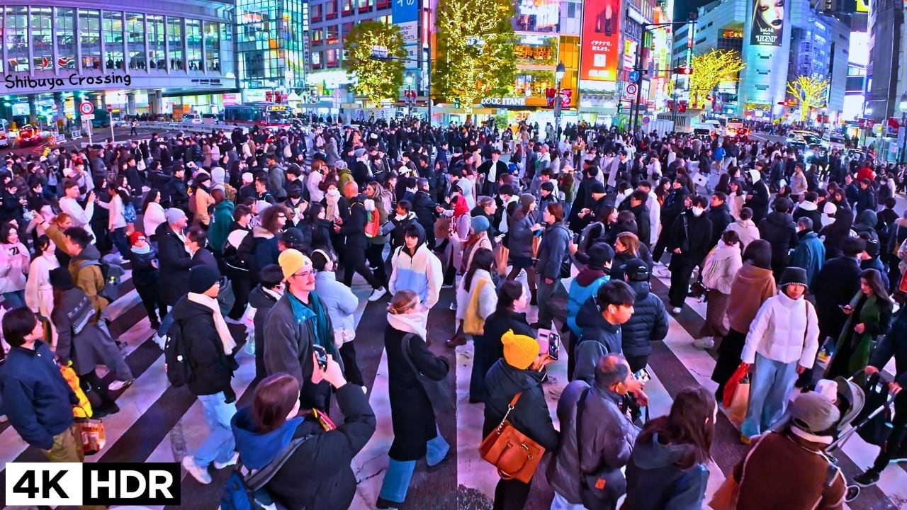😆No Age Limits, Just Fun! A Chaotic Filming Dash! @ Shibuya Crossing in Shibuya Tokyo Jp  2026 4kHDR
