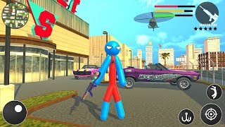 Spider Rope Hero Stickman Crime Gangster - Gameplay Trailer (Android Game) screenshot 1