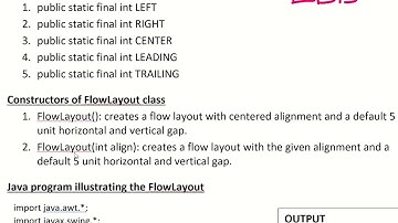 Swing Layout Managers -  BorderLayout and FlowLayout