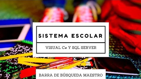 4 Sistema Escolar en Visual C# y SQL Server Barra de búsqueda de Maestro