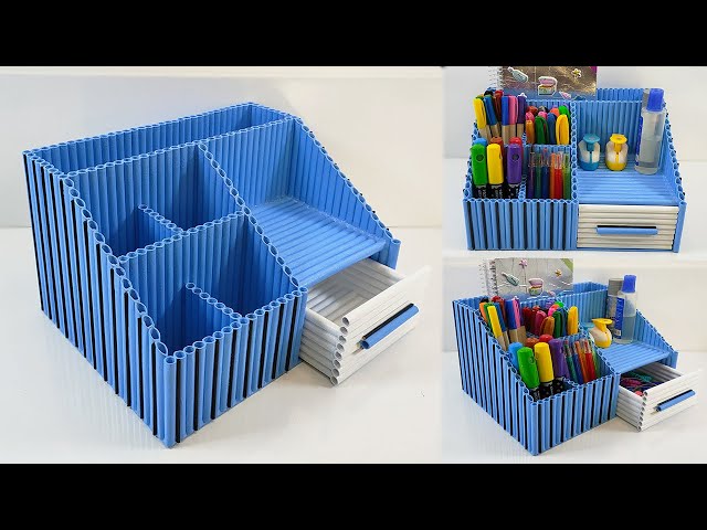 2 Pieces Desktop Trash Can Pen Holder Waste Bin Garbage Mini Office