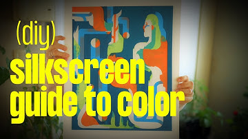 Silkscreen Color Guide | Mixing and overlapping to create multicolored prints