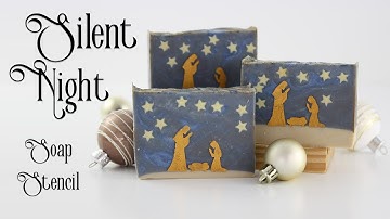Silent Night: Christmas Soap Using Soap Dough, an Extruder, and Soap Stencil (Nativity)