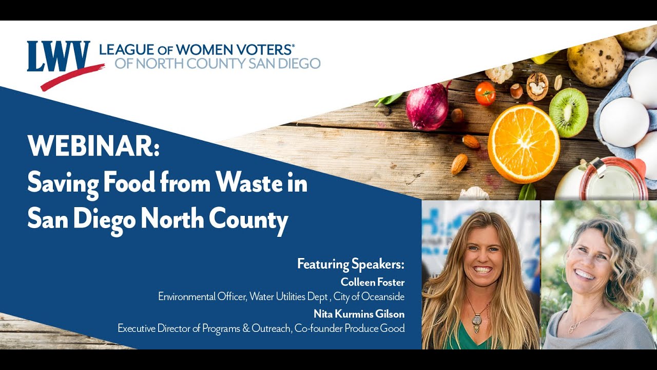 WEBINAR Saving Food from Waste in San Diego North County YouTube