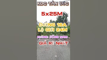 chính chủ cần bán nền đất đường 16a | kdc tân đức | giá cực ngợp