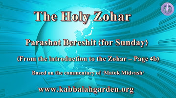 Zohar for Parashat Bereshit - Day one