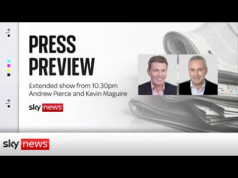 The Press Preview - a first look at Thursday's headlines