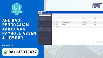 Source Code Aplikasi Penggajian Karyawan Payroll Absen & Lembur