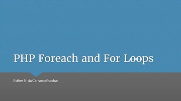PHP Foreach and For Loops - CIT336