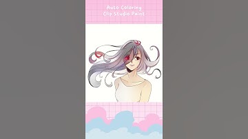 Timelapse of automatic coloring with Clip Studio Paint