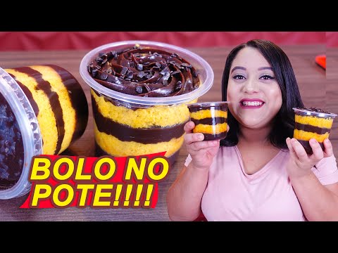 BOLO NO POTE DE CENOURA COM CHOCOLATE | SegredosdaCozinha