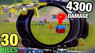 My RECORD in S18 | 30 KILLS 4300 DAMAGE 1vs4 | PUBG MOBILE