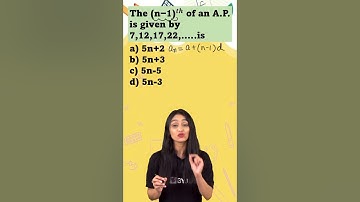 Who can solve this question on Arithmetic Progression AP Fastest 😲 #class10 #quiztime #challenge