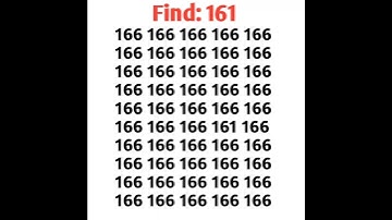 spot hidden number 161 here within 2 seconds. #viral #puzzlegame #maths #find