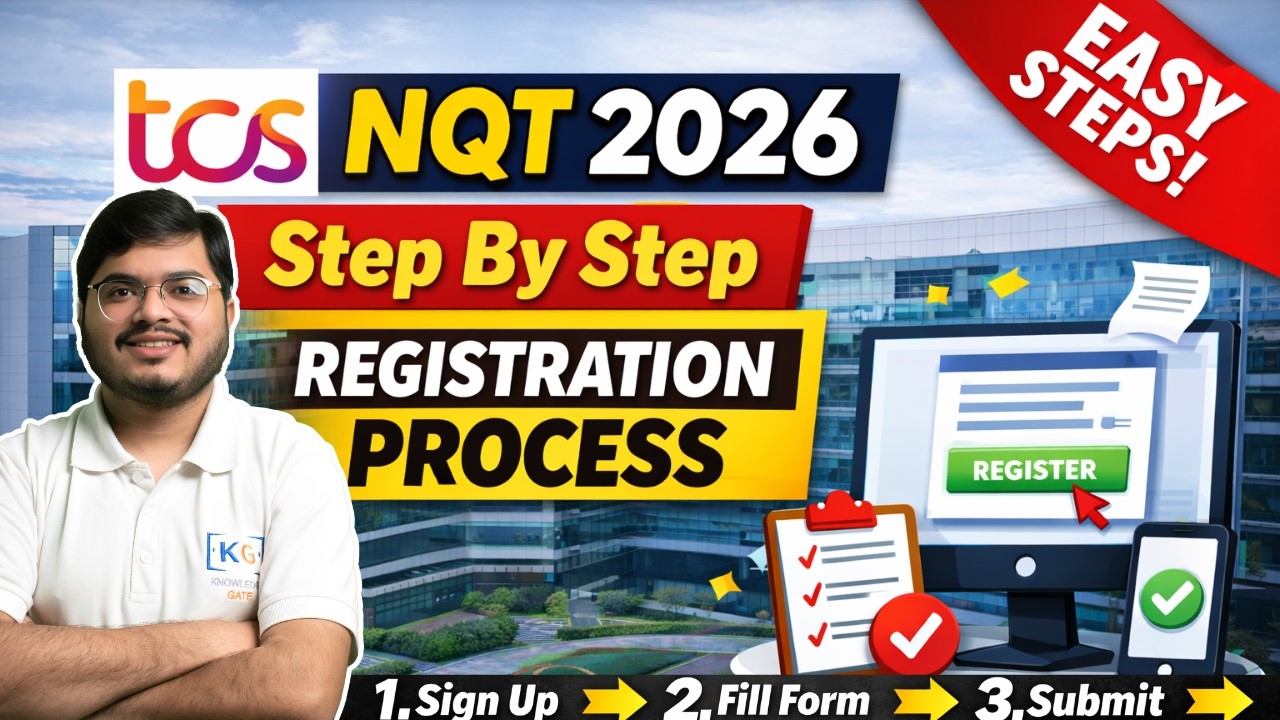 TCS NQT 2026 Registration Process Step by Step | Apply for Drive | DON'T MAKE THESE MISTAKES!