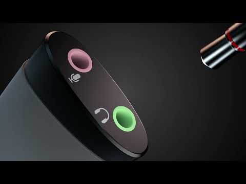 Зовнішня звукова карта Vention USB на 2x3.5 мм для навушників та мікрофона 0.15 м алюміній Сіра, видео 2