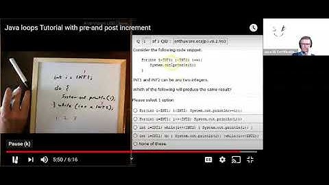 Java 8 OCA (1Z0-808) - Loops (Enthuware sample questions)