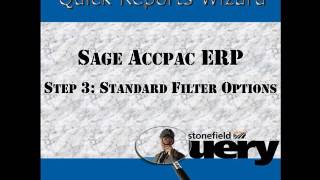 Creating a Quick Report in Stonefield Query for Sage 300