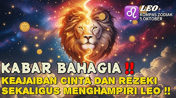 LEO♌️ KABAR BAHAGIA‼️KEAJAIBAN CINTA DAN REZEKI MENGHAMPIRI LEO ⁉️ OKTOBER 2025 - KOMPAS ZODIAK