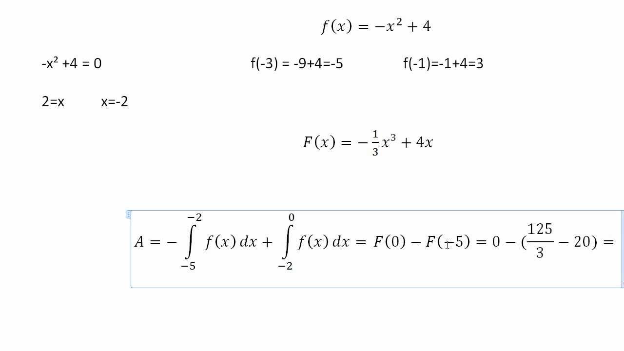 Mathe Oberstufe - Part 23 - Integral und Fläche berechnen ...