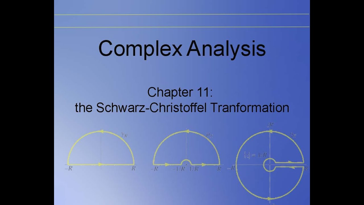 Complex Ch11.116, 11.117 11 and 11.118: the Schwarz-Christoffel Transformation