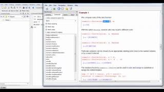 Solution of Nonlinear Equations (Mupad vs MATLAB (fsolve)): Lecture 11