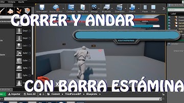 Unreal Engine 4: Tutorial Correr/Andar con barra de energía (stamina) (español)