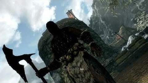 Skyrim execution scene
