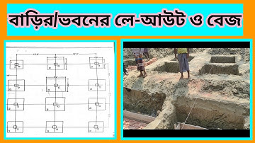 বেজের মাটি কাটা ও লে-আউট দেয়ার সহজ পদ্ধতি  ||| Details of Layout Process & Earth Work (Part-1).