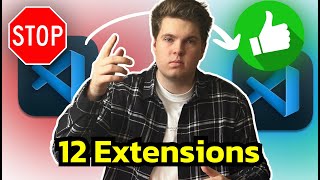 12 VS Code Extensions you NEED to HAVE installed! (2024)