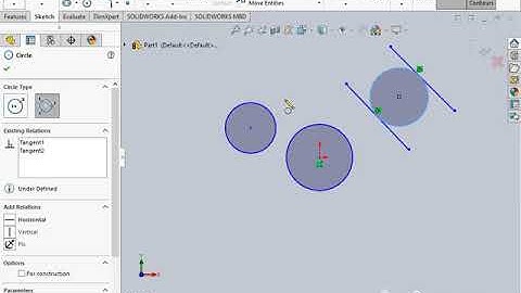 how to make a circle in solidworks 2018