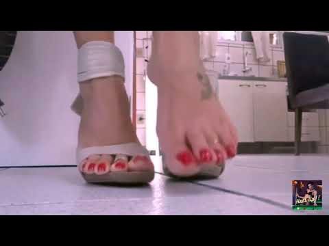Red Nail Tight heels and smooth feet Perfection for weekends - YouTube