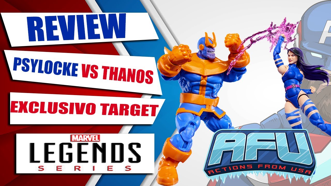 Review Psylocke vs Thanos Marvel Legends Gameverse 2025 exclusivo