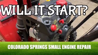 Snow Blower Won't Start Small Engine Repair