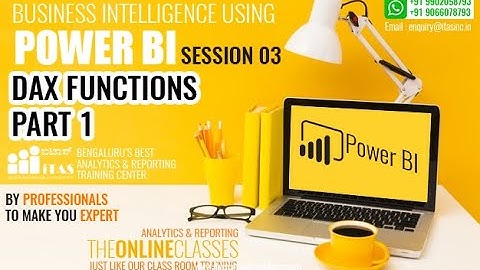 Session 3 - DAX Functions Part 1